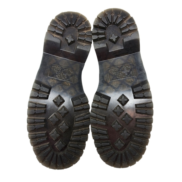 Dr.Martens Holly Platform Oxford In Black Patent Leather Size 9 - Picture 13 of 16